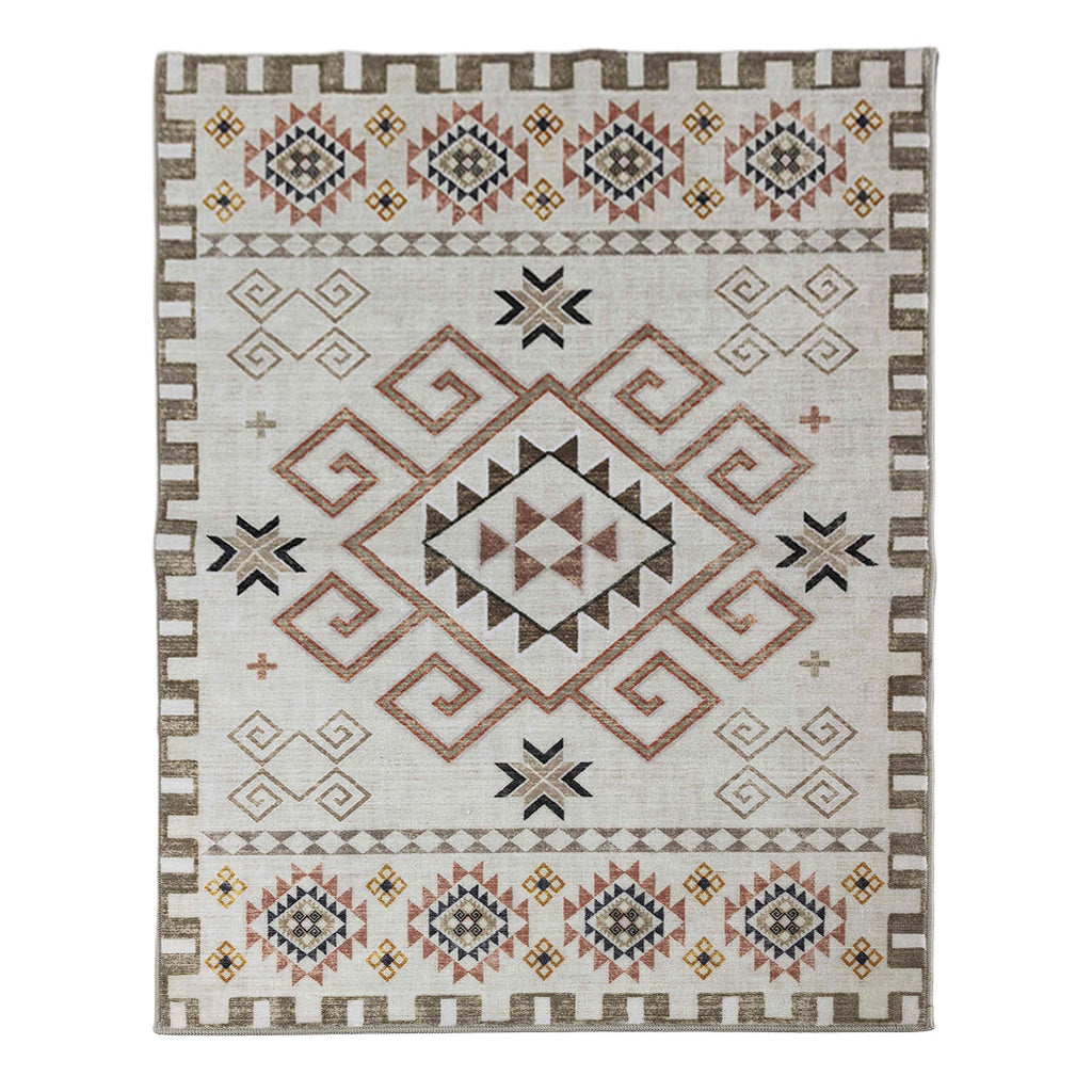 Muddy Carpet Sedona Washable Area Rugs for Living Room, Bedroom & Dining Room – Modern Soft Low Pile Non Slip Carpet – Pet Friendly Waterproof Foldable Rugs for Home