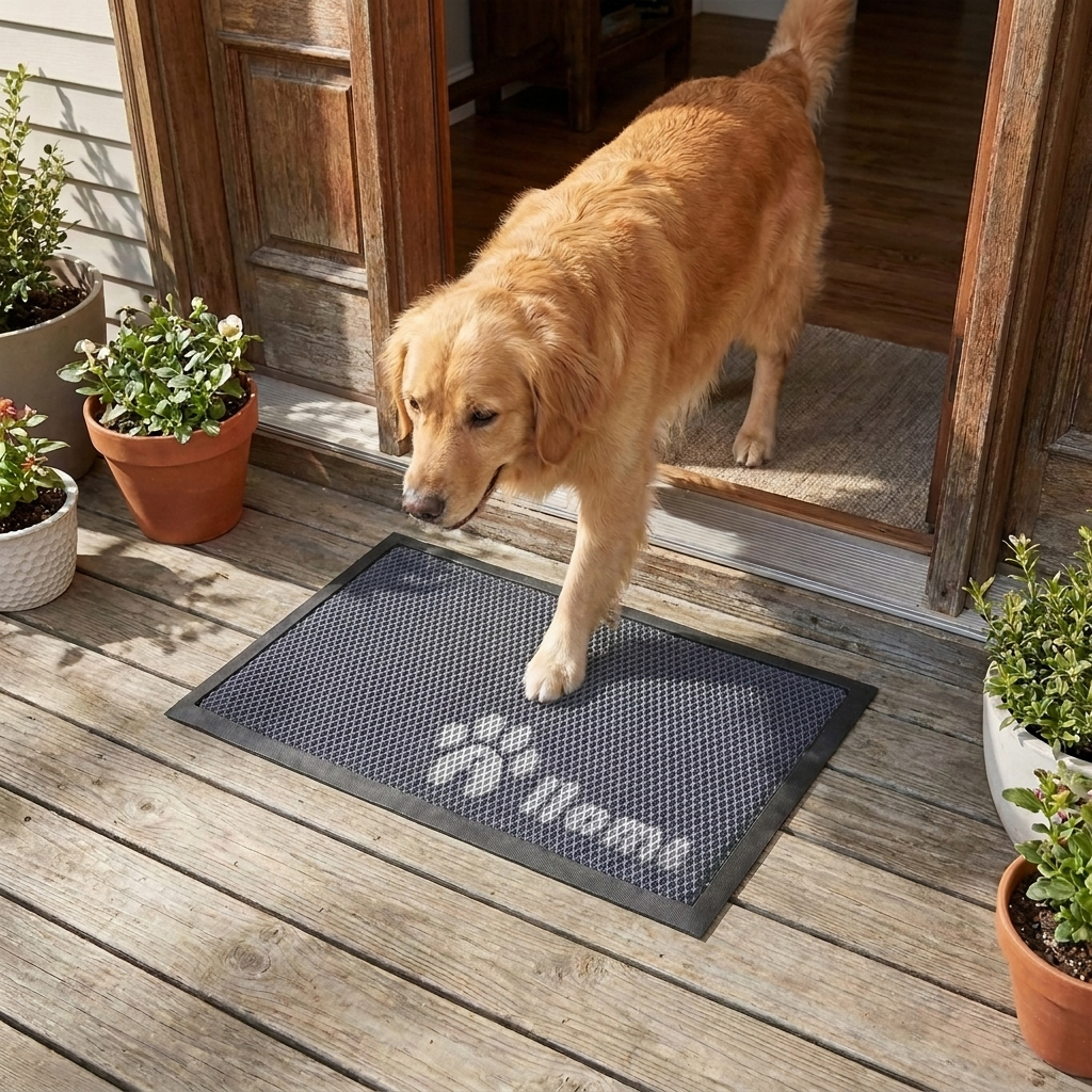 Muddy Mat® Printed Meshy Mat – The Best Dog Outdoor Mat for Muddy Paws