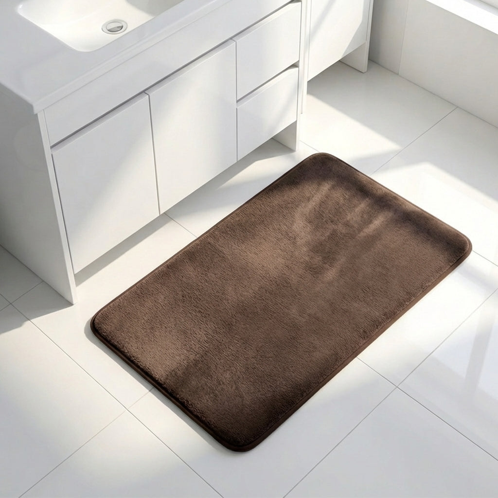 Muddy Mat® Memory Foam Bath Mat – Velvet Soft Non Slip Bathroom Rugs, Thick Absorbent Bath Rugs, Washable Bath Mat for Bathroom Floor and Shower