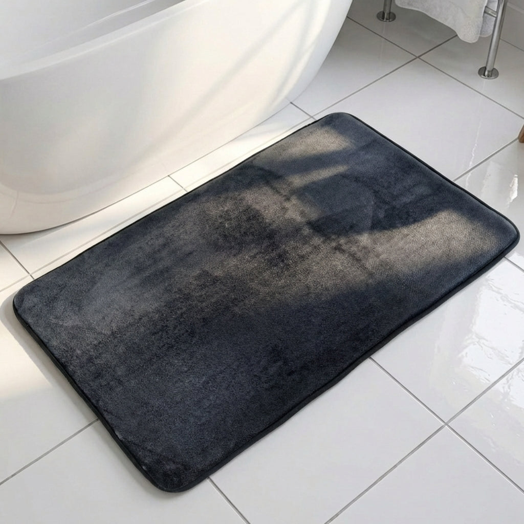 Muddy Mat® Memory Foam Bath Mat – Velvet Soft Non Slip Bathroom Rugs, Thick Absorbent Bath Rugs, Washable Bath Mat for Bathroom Floor and Shower