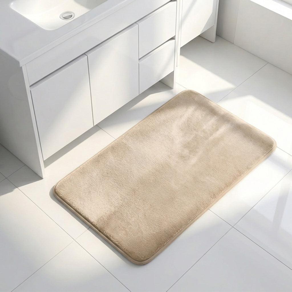 Muddy Mat® Memory Foam Bath Mat – Velvet Soft Non Slip Bathroom Rugs, Thick Absorbent Bath Rugs, Washable Bath Mat for Bathroom Floor and Shower