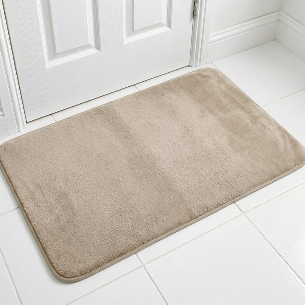 Muddy Mat® Memory Foam Bath Mat – Velvet Soft Non Slip Bathroom Rugs, Thick Absorbent Bath Rugs, Washable Bath Mat for Bathroom Floor and Shower