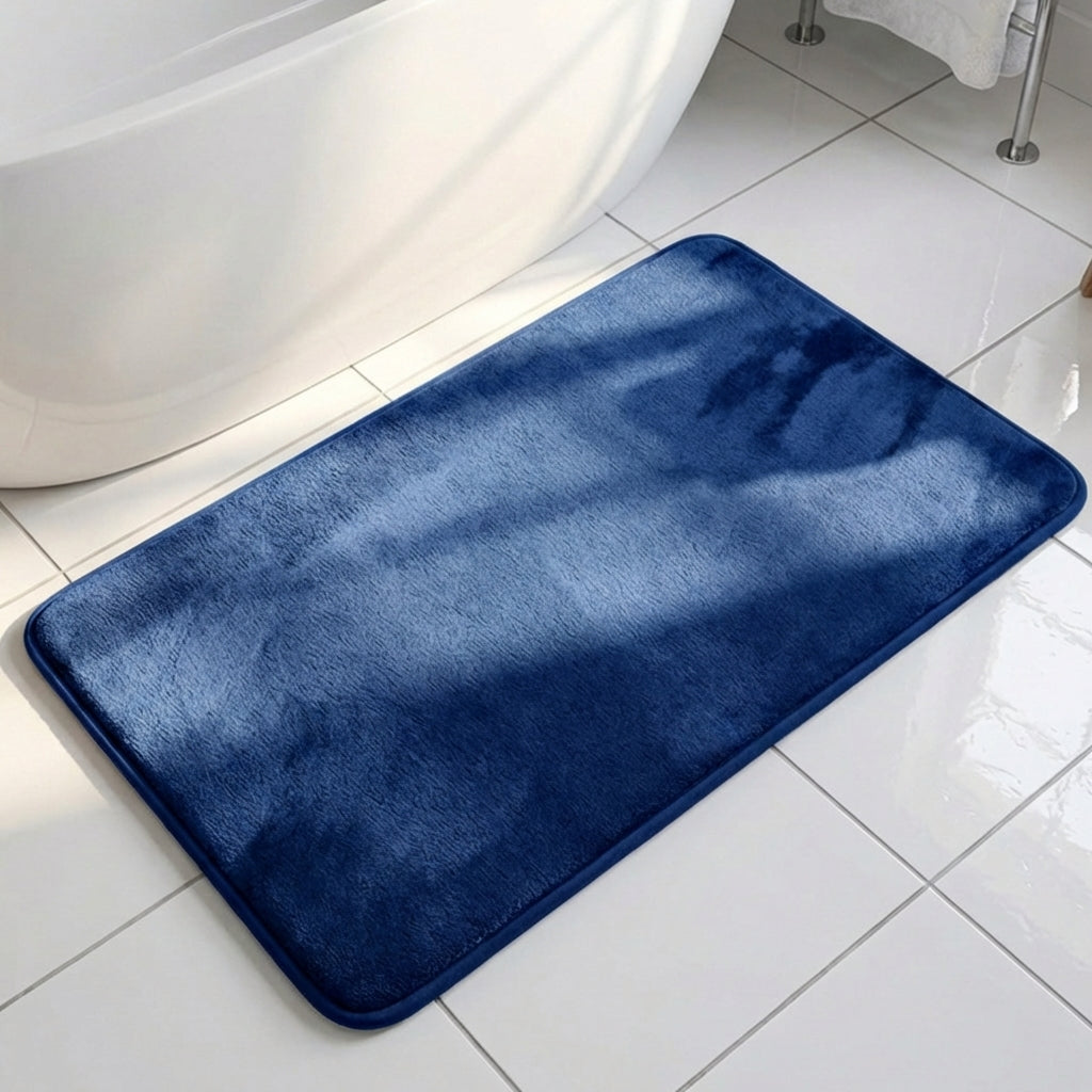 Muddy Mat® Memory Foam Bath Mat – Velvet Soft Non Slip Bathroom Rugs, Thick Absorbent Bath Rugs, Washable Bath Mat for Bathroom Floor and Shower