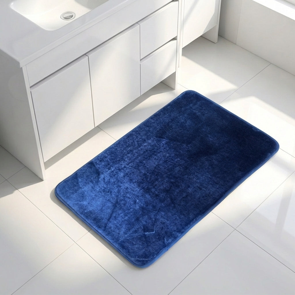 Muddy Mat® Memory Foam Bath Mat – Velvet Soft Non Slip Bathroom Rugs, Thick Absorbent Bath Rugs, Washable Bath Mat for Bathroom Floor and Shower