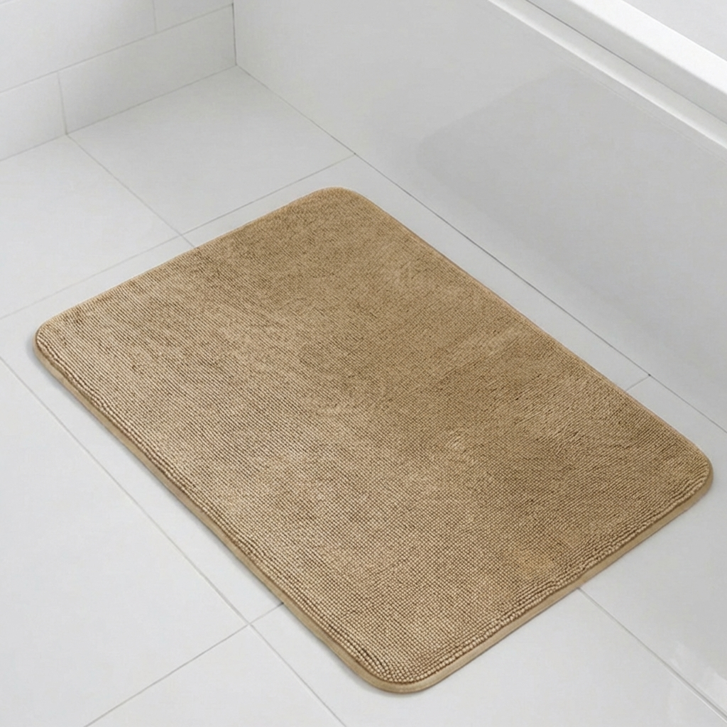Muddy Mat® CloudStep Bathroom Rugs, Non Slip Bath Mats for Bathroom, Super Absorbent Memory Foam Chenille, Quick Dry Machine Washable Thick Toilet Rug for Shower Tub and Floor