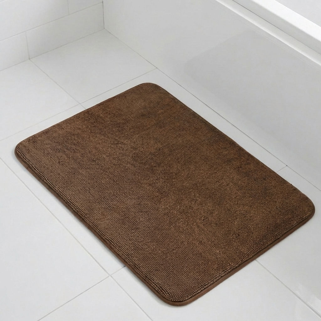 Muddy Mat® CloudStep Bathroom Rugs, Non Slip Bath Mats for Bathroom, Super Absorbent Memory Foam Chenille, Quick Dry Machine Washable Thick Toilet Rug for Shower Tub and Floor