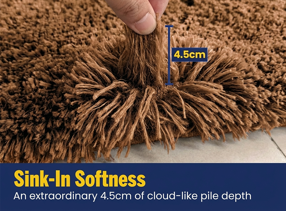 Muddy Mat® Fluffy Bathroom Rug, Soft Absorbent Microfiber Bath Mat, Non Slip, Quick Dry, Machine Washable for Bathroom Floor, Tub, Shower, Toilet and Sink