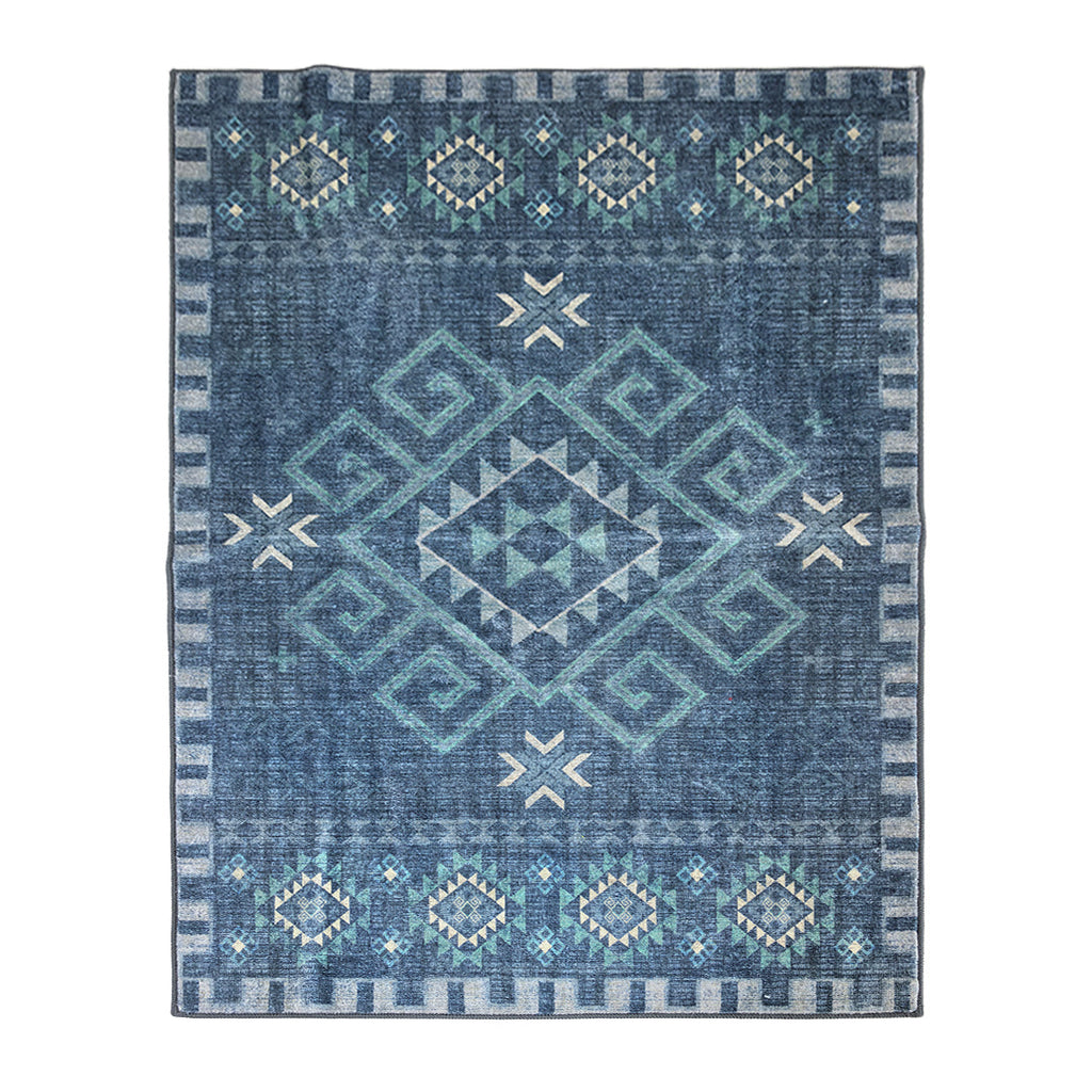 Muddy Carpet Mesa Washable Area Rugs for Living Room, Bedroom & Dining Room – Modern Soft Low Pile Non Slip Carpet – Pet Friendly Waterproof Foldable Rugs for Home